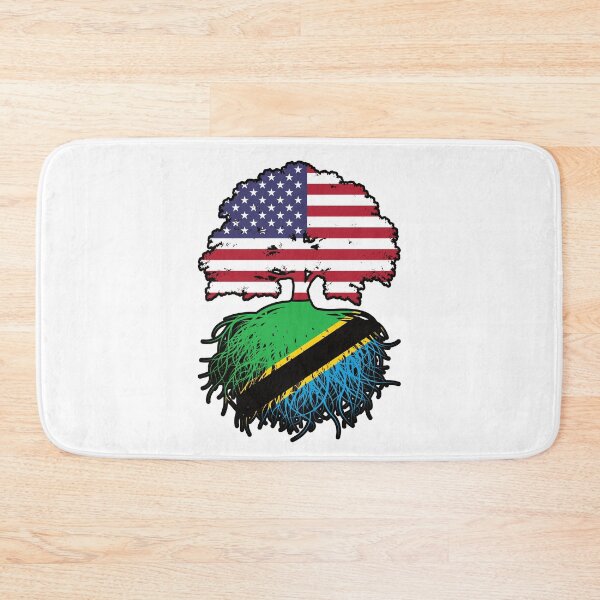Item preview, Tanzania Tanzanian American USA Tree Roots Flag designed and sold by FlagX.