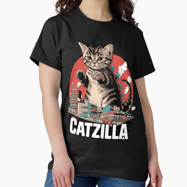 Item preview, Catzilla - Retro Japanese Kaiju Cat designed and sold by ascendiatee.