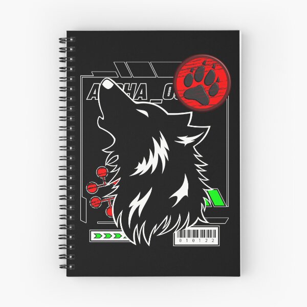 Aperçu de l'œuvre Tampon unique et élégant avec empreinte de patte et loup divin hurlant Shikigami créée et vendue par RarelyRandom.