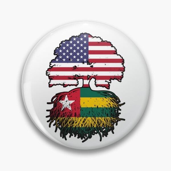 Item preview, Togo Togolese American USA Tree Roots Flag designed and sold by FlagX.