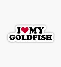 I love my goldfish Sticker