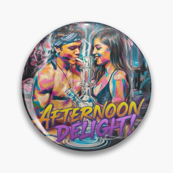 Item preview, Afternoon Delight Couple in Bedroom with Bong - Black designed and sold by JLEmporium.