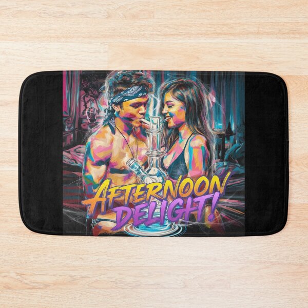 Item preview, Afternoon Delight Couple in Bedroom with Bong - Black designed and sold by JLEmporium.