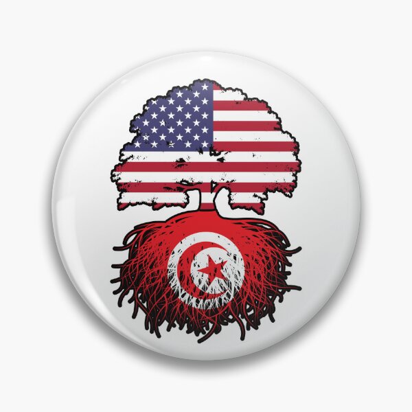 Item preview, Tunisia Tunisian American USA Tree Roots Flag designed and sold by FlagX.