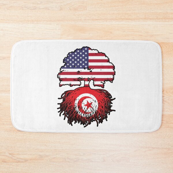 Item preview, Tunisia Tunisian American USA Tree Roots Flag designed and sold by FlagX.