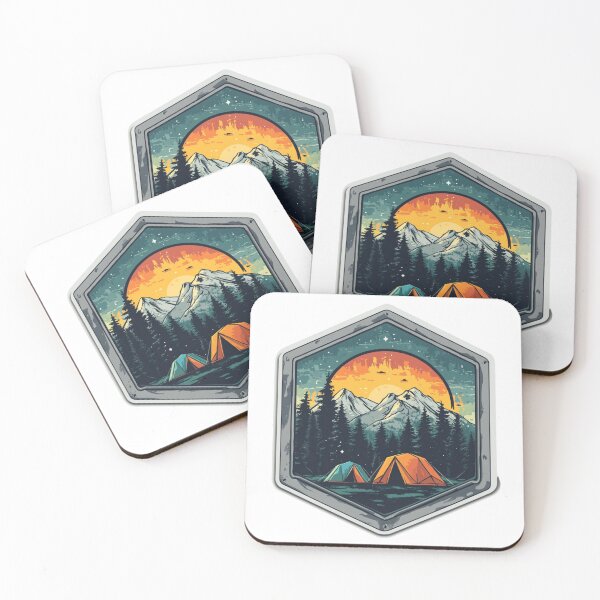 Item preview, Camping In Mountains Outdoor designed and sold by NicolasGlowArt.