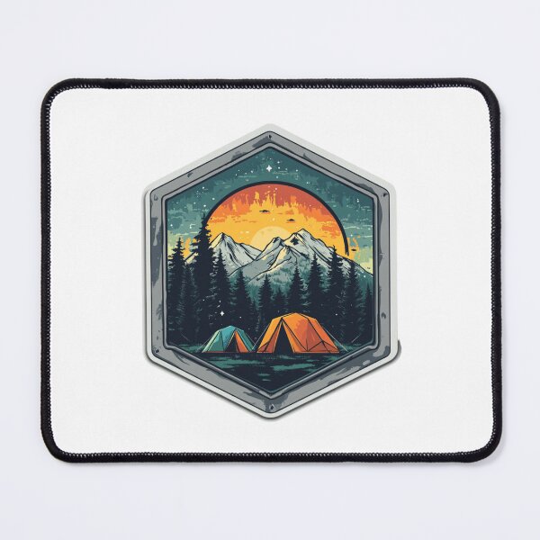 Item preview, Camping In Mountains Outdoor designed and sold by NicolasGlowArt.