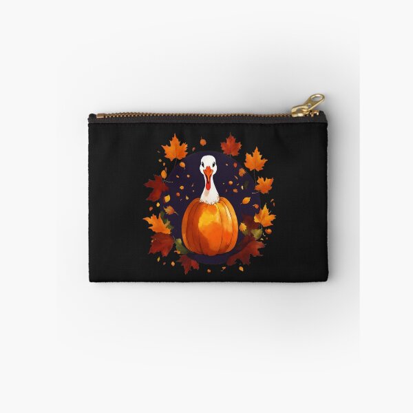 Item preview, "Turkey in a Pumpkin Autumn Sticker" designed and sold by fashionsicon.