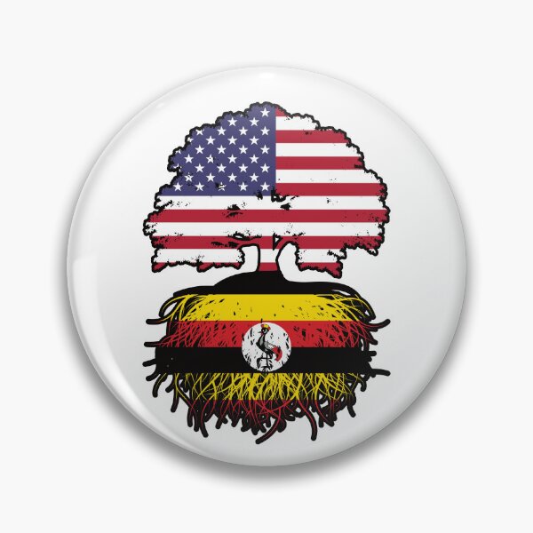 Item preview, Uganda Ugandan American USA Tree Roots Flag designed and sold by FlagX.