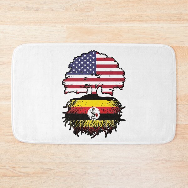 Item preview, Uganda Ugandan American USA Tree Roots Flag designed and sold by FlagX.