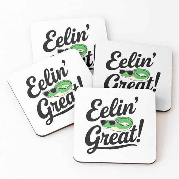 Item preview, Eelin Great! Cute Eel Pun designed and sold by PMCreative.