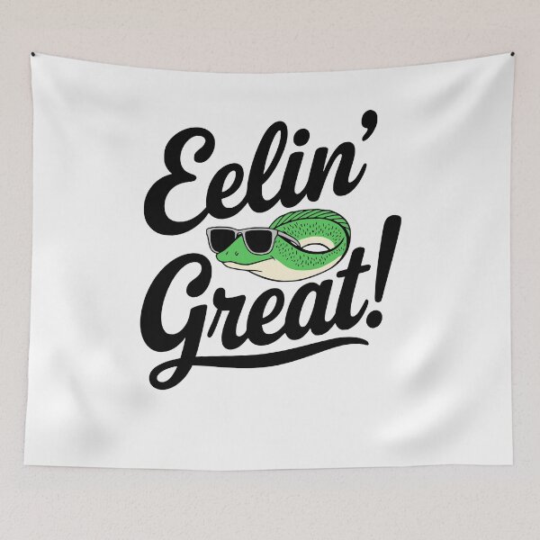 Item preview, Eelin Great! Cute Eel Pun designed and sold by PMCreative.