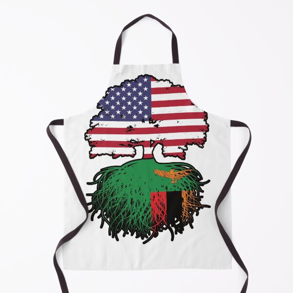 Item preview, Zambia Zambian American USA Tree Roots Flag designed and sold by FlagX.
