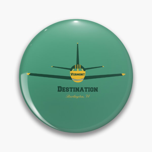 Item preview, Destination Burlington Vermont VT Airplane Airport Logo  designed and sold by Lartheviking.