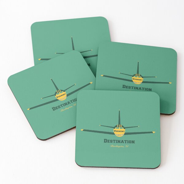 Item preview, Destination Burlington Vermont VT Airplane Airport Logo  designed and sold by Lartheviking.