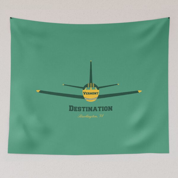 Item preview, Destination Burlington Vermont VT Airplane Airport Logo  designed and sold by Lartheviking.