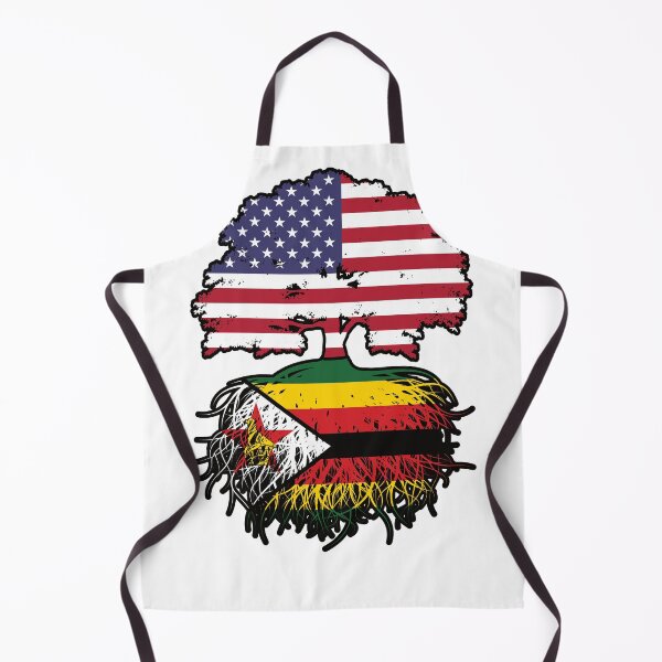 Item preview, Zimbabwe Zimbabwean American USA Tree Roots Flag designed and sold by FlagX.