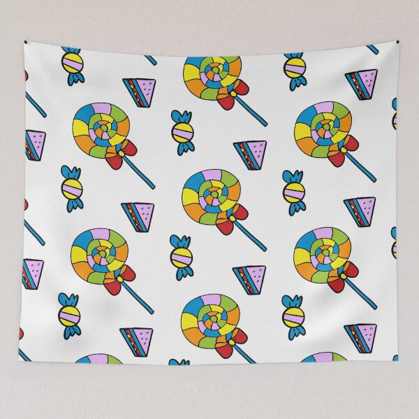 Item preview, Lollipop sweet candy and cake print designed and sold by Ryslissa.