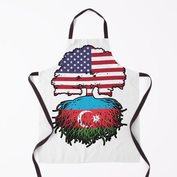 Item preview, Azerbaijan Azerbaijani American USA Tree Roots Flag designed and sold by FlagX.