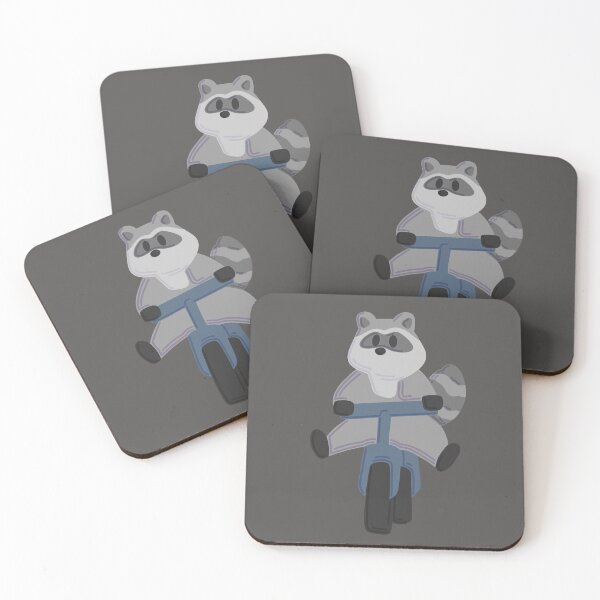 Item preview, Bicycle Riding Raccoon designed and sold by ToonyPineapple.
