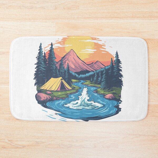 Item preview, Colorful Landscape Camping designed and sold by NicolasGlowArt.