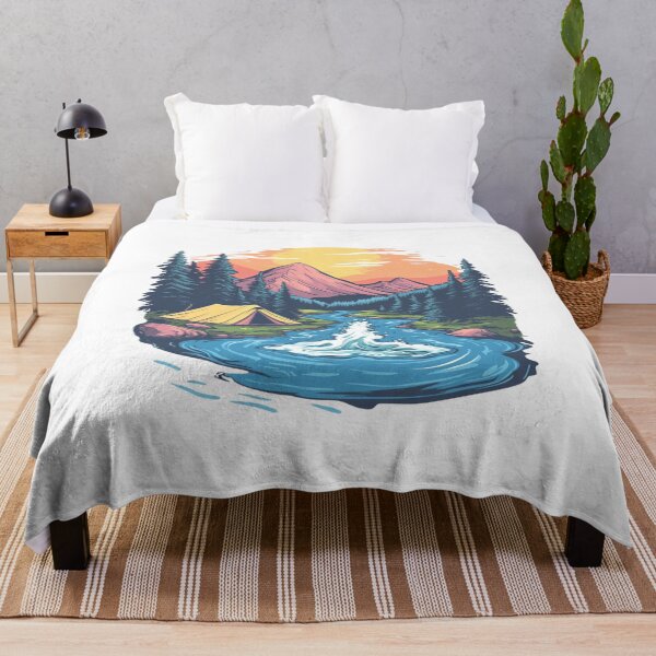 Item preview, Colorful Landscape Camping designed and sold by NicolasGlowArt.