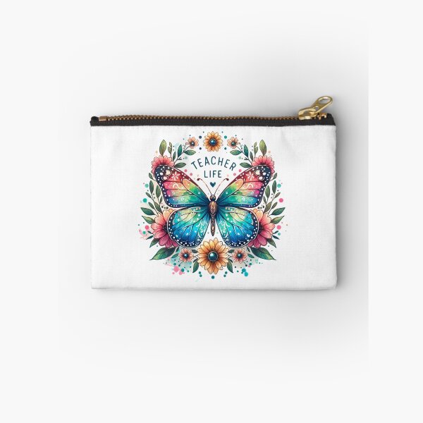 Item preview, Teacher Life – Vibrant Butterfly & Floral Design for Educators designed and sold by artedigital99.