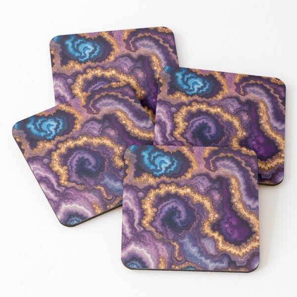Item preview, Purple Cosmic Geode Swirl designed and sold by BirdsnStuff.