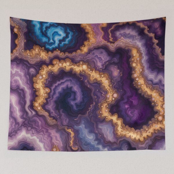 Item preview, Purple Cosmic Geode Swirl designed and sold by BirdsnStuff.