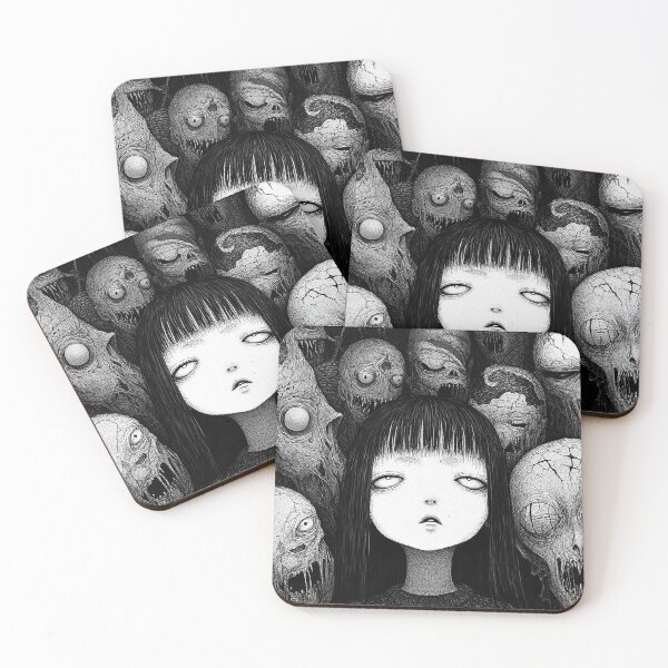 Item preview, Rage of the Forsaken - black and white horror manga anime girl designed and sold by ForsakenFrames.