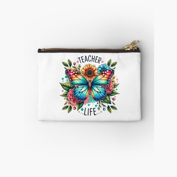 Item preview, Teacher Life – Vibrant Butterfly & Floral Design for Educators designed and sold by artedigital99.