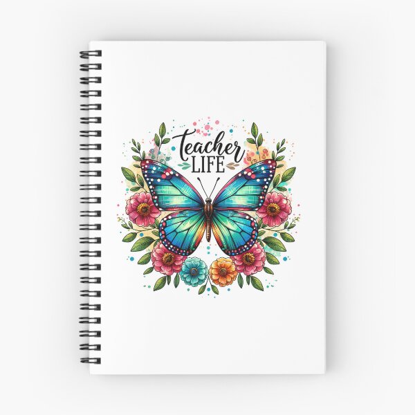 Item preview, Teacher Life – Vibrant Butterfly & Floral Design for Educators designed and sold by artedigital99.