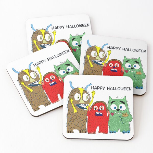 Item preview, Happy Halloween, Funny Lovable Monsters designed and sold by Colleen Macomber.