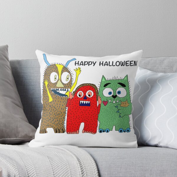 Item preview, Happy Halloween, Funny Lovable Monsters designed and sold by Colleen Macomber.