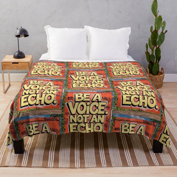 Item preview, Be A Voice Not An Echo Positive Motivational Quote designed and sold by TheArtOfPat.