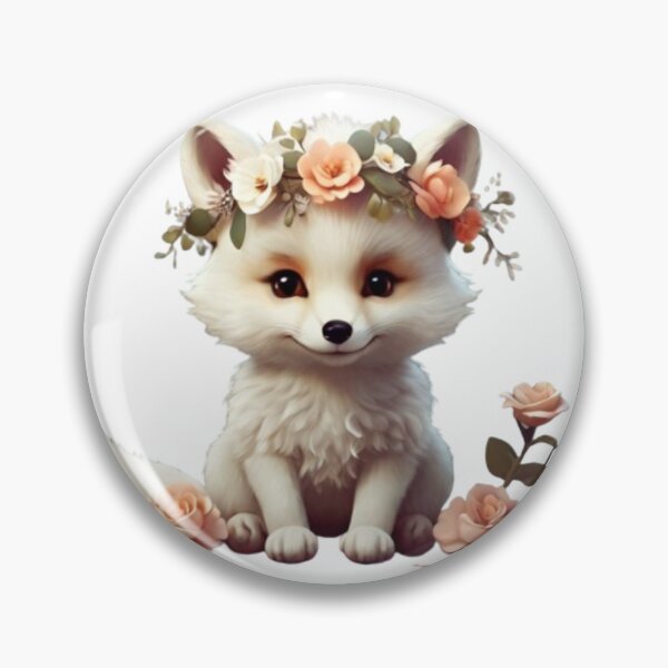 Item preview, Floral fox clipart. designed and sold by Vegasstickers.