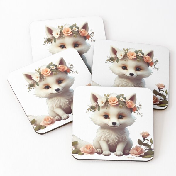 Item preview, Floral fox clipart. designed and sold by Vegasstickers.