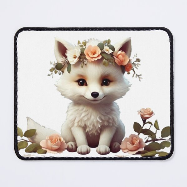 Item preview, Floral fox clipart. designed and sold by Vegasstickers.