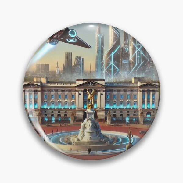 Item preview, Buckingham Palace’s Futuristic Airshow Extravaganza designed and sold by InkBubble2024.