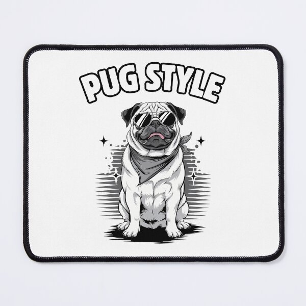Item preview, Cool Pug Style - Sunglasses and Bandana Dog Lover Design designed and sold by andasanc14.