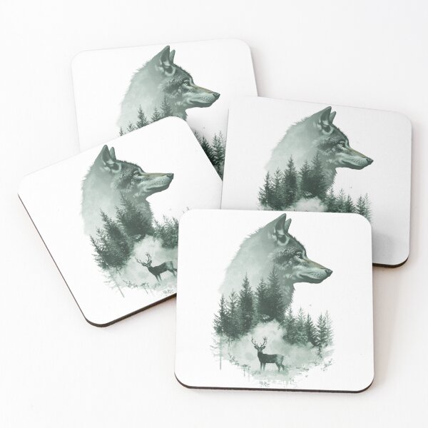 Item preview, Wolf and Forest designed and sold by NicolasGlowArt.