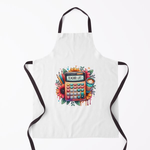 Item preview, Teacher Life – Calculator & School Supplies Floral Design for Educators designed and sold by artedigital99.