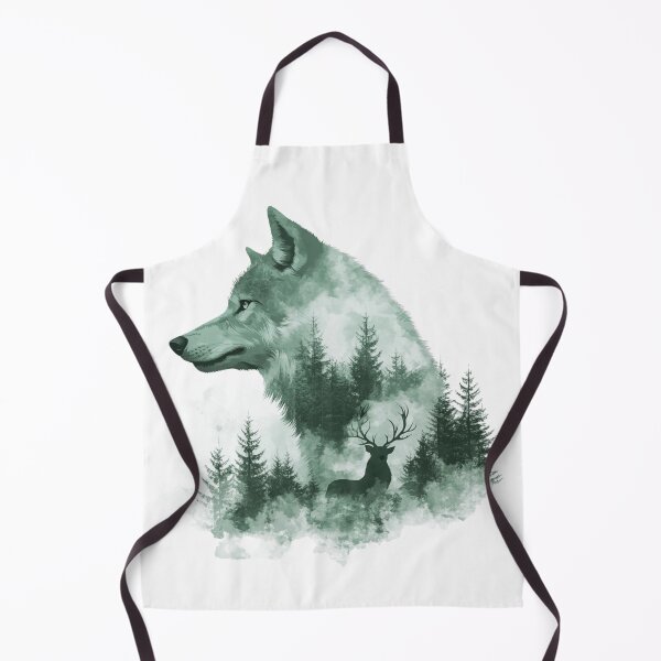 Item preview, Wild Wolf and Deer designed and sold by NicolasGlowArt.