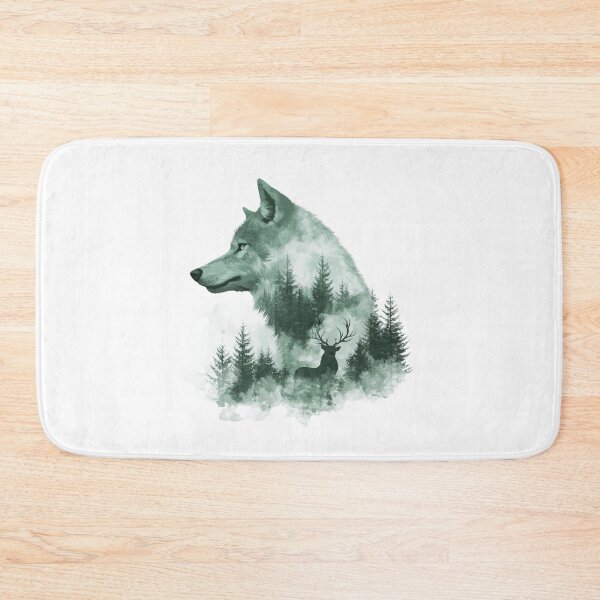 Item preview, Wild Wolf and Deer designed and sold by NicolasGlowArt.