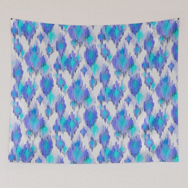 Item preview, Blue water color ikat designed and sold by sonibhai.