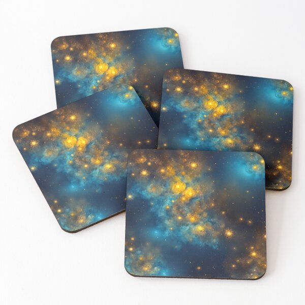 Item preview, Blue and Yellow Cosmic Radiance designed and sold by BirdsnStuff.