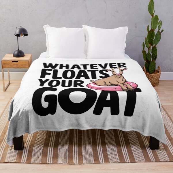 Item preview, Whatever Floats Your Goat! Cute Goat Pun designed and sold by PMCreative.