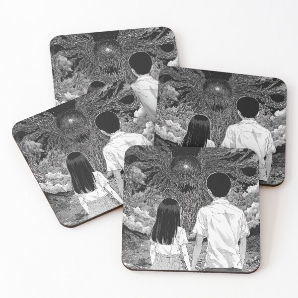 Item preview, Horizon of Hope - black and white horror manga anime couple designed and sold by ForsakenFrames.