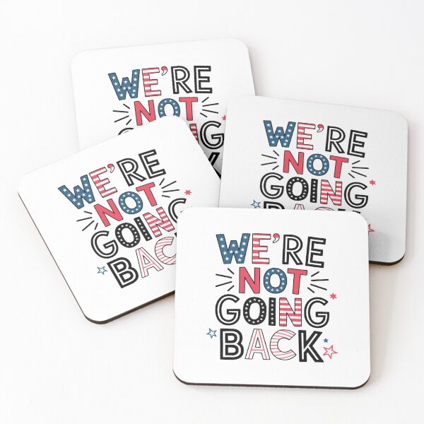 Item preview,  Kamala Walz Election Slogan "We’re Not Going Back" Political Design designed and sold by BlissfulPrintz.