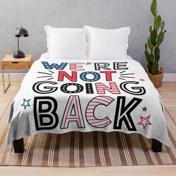 Item preview, Kamala Walz Election Slogan "We’re Not Going Back" Political Design designed and sold by BlissfulPrintz.